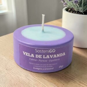Vela con Base Ecológica - Lavanda
