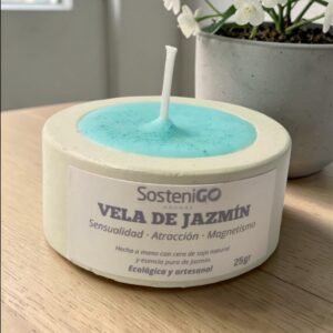 Vela con Base Ecológica - Jazmín