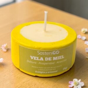 Vela con Base Ecológica - Miel