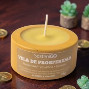 Vela con Base Ecológica - Prosperidad